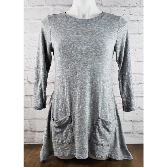 LOGO by Lori Goldstein Top w/Tiered Swiss Dot Back Detail ~ XS / Extra Small - Picture 3 of 7